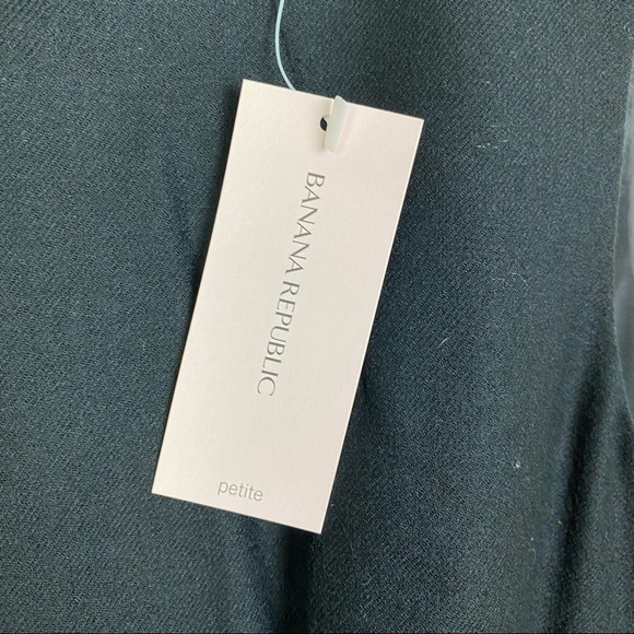 Banana Republic NWT Black Wool Sleeveless Dress Size 0 Petite - Picture 6 of 9